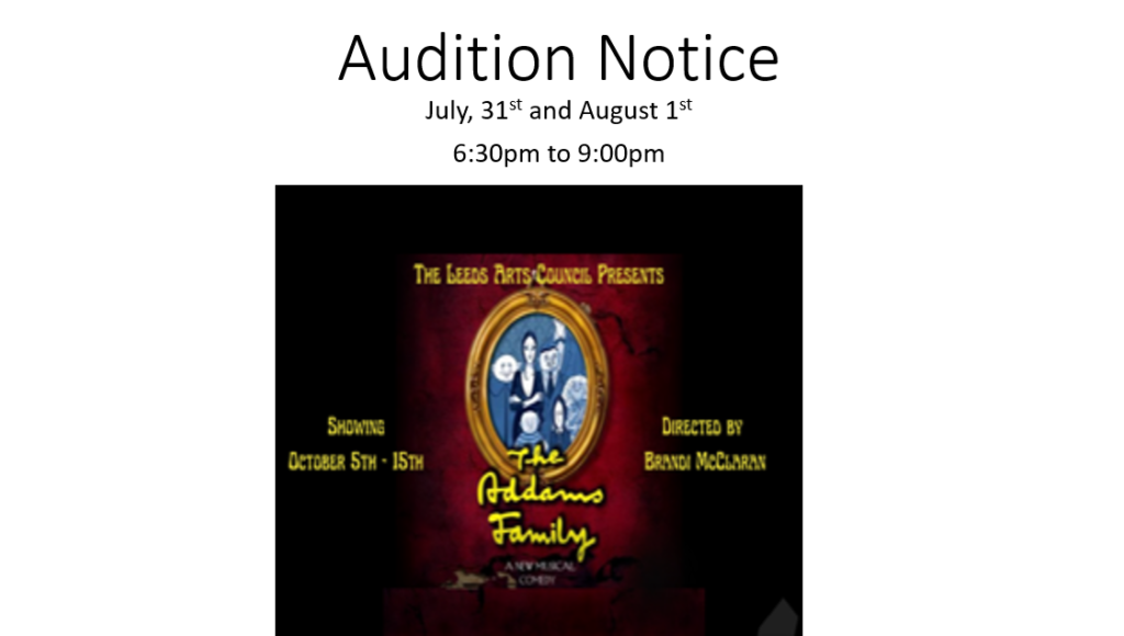 Addams Family. The Musical Auditions @ Leeds Arts Council