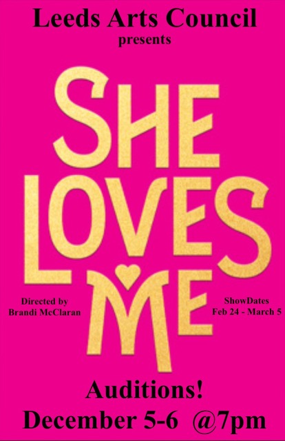 She Loves Me Auditions @ Leeds Arts Council